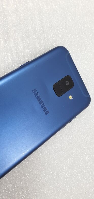 Samsung: Samsung Galaxy A6, Б/у, 32 ГБ, цвет - Синий, 2 SIM