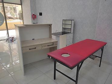 manıkur stolu: Gözəllik/estetik salonu üçün mebel dəsti Tərkibi: - Qəbul üçün — 5