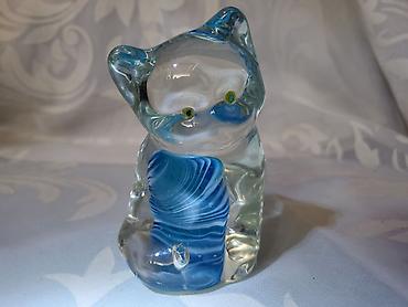 starinska: Murano figura macke rucni rax iz 70ih godina. Murano figura — 2