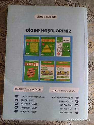 Testlər: Məhsul: “Sınaq İmtahanları – English” (5-ci nəşr) Müəllif: Nərgiz R — 2
