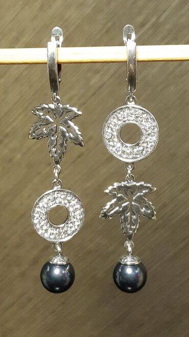 серебряные серьги с лазуритами: Серебряные длинные, вечерние, нарядные, свадебные серьги с