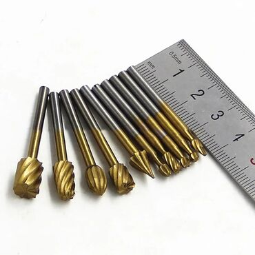 Digər alətlər: Yonmaq üçün ucluqlar, həm taxta üçün olanı var həm metal üçün olanı — 9