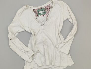 białe dzianinowe spodnie: Blouse, S (EU 36), condition - Good