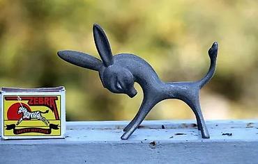 Figure: Vintage Walter Bosse Metalna figura Mid Century Modern. Mid-Century — 2