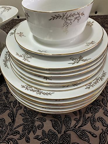 Наборы посуды: Винтаж! Классика! Столовый сервиз из белоснежного фарфора с позолотой — 13