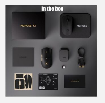 Компьютерные мышки: MCHOSE K7 Ultra — игровая мышь премиум-класса Сенсор: PAW3950 (до at lalafo.kg — 9 Компьютерные мышки: MCHOSE K7 Ultra — игровая мышь премиум-класса Сенсор: PAW3950 (до — 9