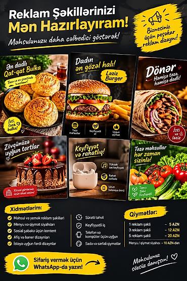 hazır reklam: Məhsul və xidmətləriniz üçün peşəkar reklam şəkilləri hazırlayıram – — 1