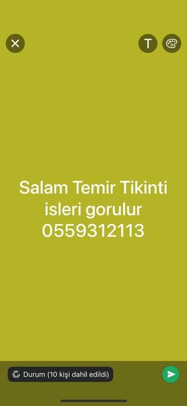 Balkonlar: Salam Temir Tikinti isleri gorulur 0559312113 - Xidmət Növü: Təmir -