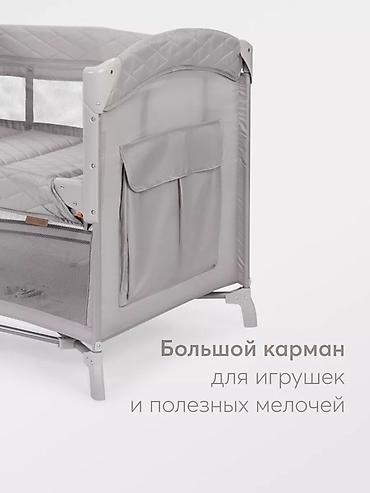 Мебель: Манеж-кровать, Б/у, Складная — 2