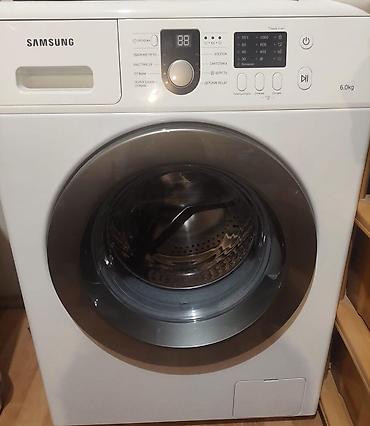 Samsung brendinə məxsus 6 kq tutumlu paltaryuyan maşın satılır. Maşın