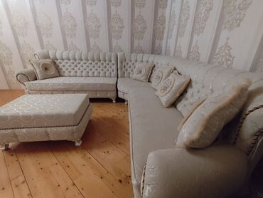 Divan və kreslo dəstləri: Yeni, Künc divan, Pufik, Bazasız, Açılmayan — 5