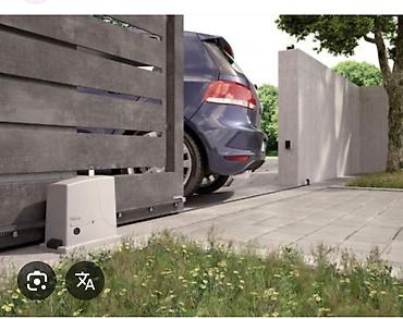 Откатные ворота: Стальные, Автоматические, Длина: 8 м, Nice, Консольная конструкция, Для частного дома, Хайтек, Оптом, Новый, Бесплатная установка — 30