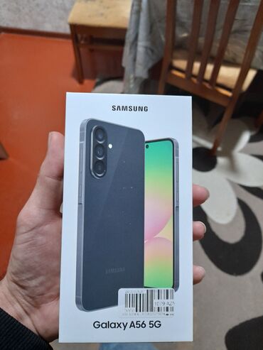 Samsung: Samsung Galaxy A56, 256 GB, rəng - Boz, Barmaq izi — 14