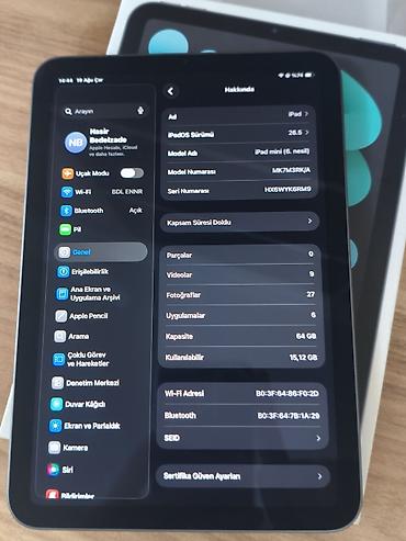 aypet mini 6: Yeni Apple iPad mini 6 (2021), 8,4", 64 GB, Ünvandan götürmə — 8