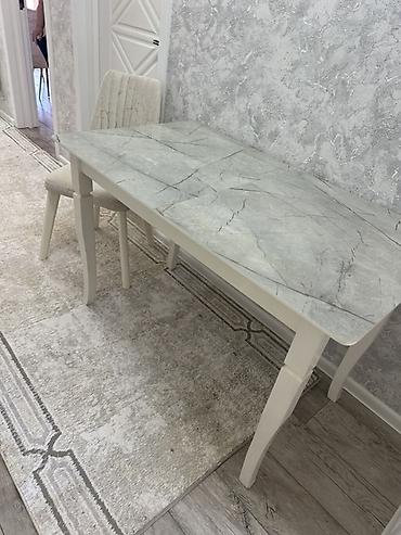 mebel stullar: Mətbəx/Qonaq otağı üçün stol-stul dəsti - Dəst: 1 stol + 4 stul — 1