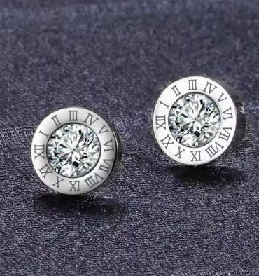 nakit od hirurskog celika – слике: Screwback earrings, Material: Stainless steel