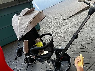 Детские велосипеды: Детский трехколесный велосипед-каталка с родительской ручкой и — 2