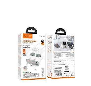iphone cable: 🔌 УДЛИНИТЕЛЬ-СОКЕТ VANNHUTEMB HOCO AC28 DESCANSO (2 ROЗЕТКИ + 3×USB-C — 5