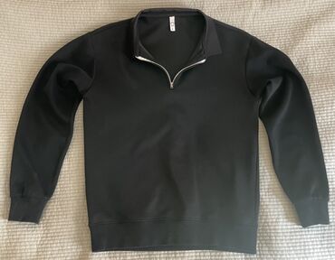 цпес одежда: Свитшот/джемпер с короткой молнией (half-zip), черный. - Классический