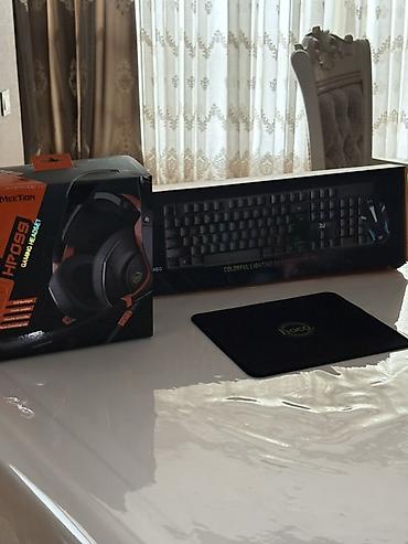 Elektronika: Gaming aksesuarları dəsti Oyun dəsti qulaqcıq MEETION HP099 keyboard — 1