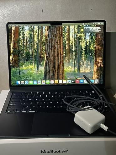 Apple MacBook: Apple MacBook Air 13" (Midnight rəng) M4 (10 növə) 256/16gb 100% pil — 15
