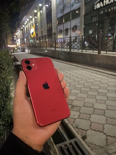 Apple iPhone: IPhone 11, Б/у, 64 ГБ, Красный, Защитное стекло, Чехол, 86 %