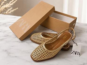 baletka: Baletkalar, Zara, Ölçü: 36, rəng - Qızılı, Yeni — 1
