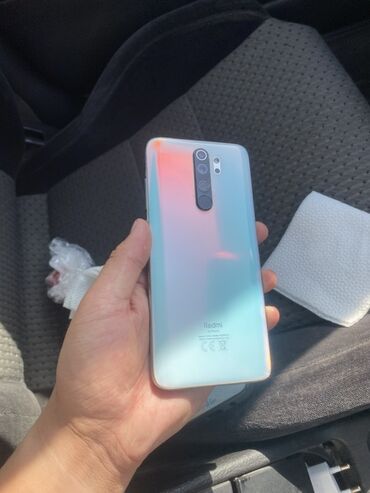 техно пова 6 про: Redmi, Redmi Note 8 Pro, Колдонулган, 64 ГБ, түсү - Көк, 2 SIM