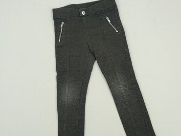 shein spodnie dziewczęce: Material trousers, H&M, 4-5 years, 104/110, condition - Fair