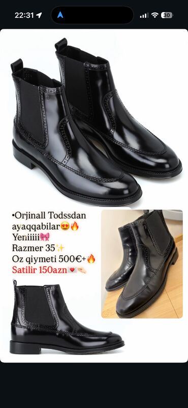 Botinka və botilyonlar: Ölçü: 35.5, rəng - Qara, Yeni lalafo.az -da Botinka və botilyonlar: Ölçü: 35.5, rəng - Qara, Yeni