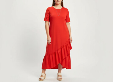 sukienki midi z długim rękawem na wesele: Sukienka damska, rozmiar XL