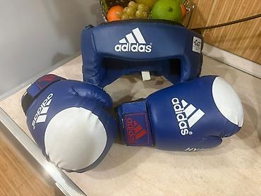 adidas boks kaski: Məhsul: Boks/kimono idmanları üçün dəst – əlcəklər və başlıq Tərkib — 1