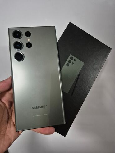 цветной струйный принтер: Samsung Galaxy S23 Ultra, Б/у, 512 ГБ, цвет - Зеленый, 1 SIM, eSIM