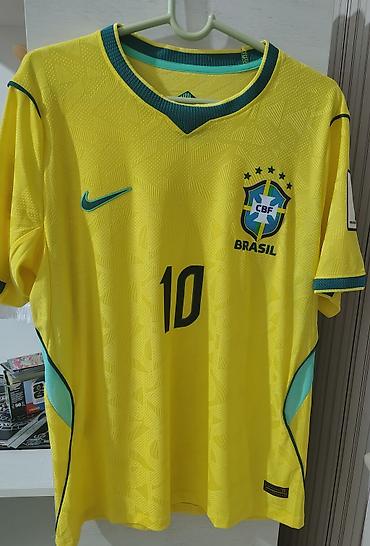 nike original: Futbolka, Nike, Standart, rəng - Sarı — 1