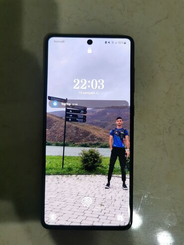 Audio: Samsung Galaxy A71, 128 GB, rəng - Göy, Barmaq izi, İki sim kartlı, Face ID