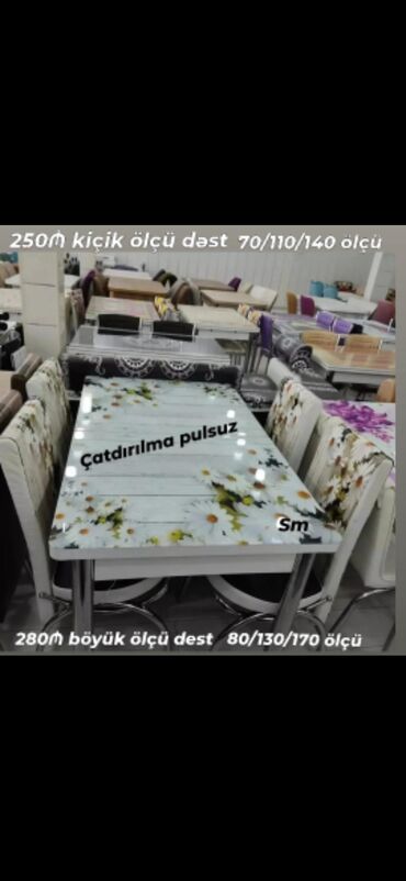 стул для пианино: ✔️Sifarişlə ✔️Türk istehsalı🇹🇷 ✔️Kuxna üçün stol stul dəsti ✔️