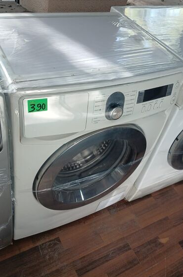 Soyuducu vitrinləri: Ön yükləməli paltaryuyan maşın - Rəng: ağ, xromlu iri lyuk qapağı -