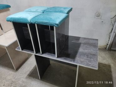 Кухонные столы и стулья: Кухонный стол и стул, Новый, Бесплатная доставка, цвет - Бежевый — 4