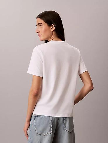 geyım: Futbolka, Calvin Klein, M, rəng - Ağ — 4