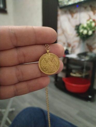 qızıl kulon: Kulon, Sarı qızıl, Qaşsız — 1
