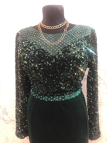 Вечерние платья: Вечернее платье, Длинная модель, С рукавами, Стразы, L, S, XS — 4