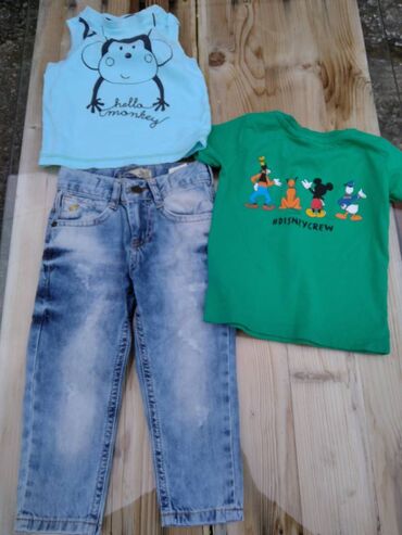 pleteni šalovi za zimu: Paket: Farmerke, Majice, Za dečake, uzrast: 9-12 meseci