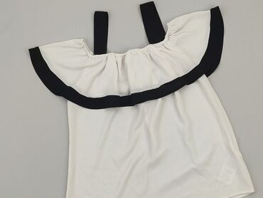 białe bluzki na jedno ramię: Блуза жіноча, S, стан - Хороший