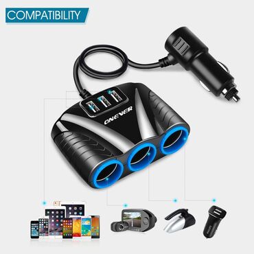 Auto oprema: Spliter Auto upaljac 12V-24V - 120W, USB 3 izlaza Auto soket Adapter — 10