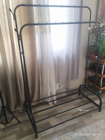 вешалка стойка для одежды напольная в икеа: Metall asqı stendi – iki səviyyəli - Material: möhkəm metal