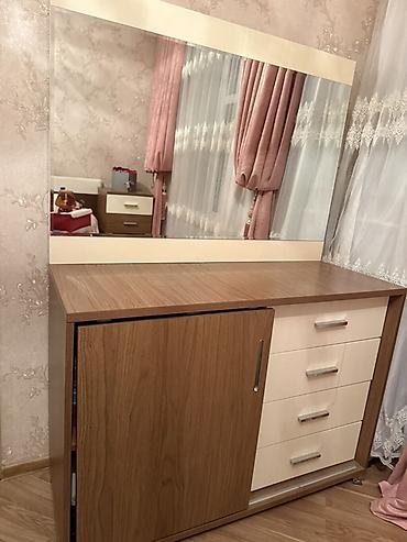 Qonaq otağı dəstləri: Mebel dəsti - Künc divan: yumşaq parça üzlü, bej rəngdə, dekorativ — 2