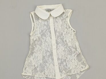 białe bluzki eleganckie: Bluzka, George, 5-6 lat, 110-116 cm, stan - Dobry
