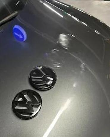 Tuning oprema: Crne VW značke/emblemi – set - Dizajn: sjajna crna završna obrada — 7