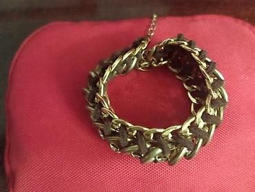 Qızılı tonlarda zəncirli qolbaq., Almaniya - Material: metal