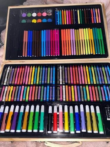 Ostale dečije stvari: Komplet bojica za decu 180 komada u koferčetu CENA 2500 din Crtanje — 7